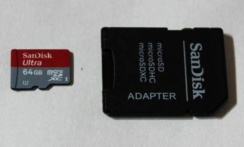 microSDXCメモリーカード