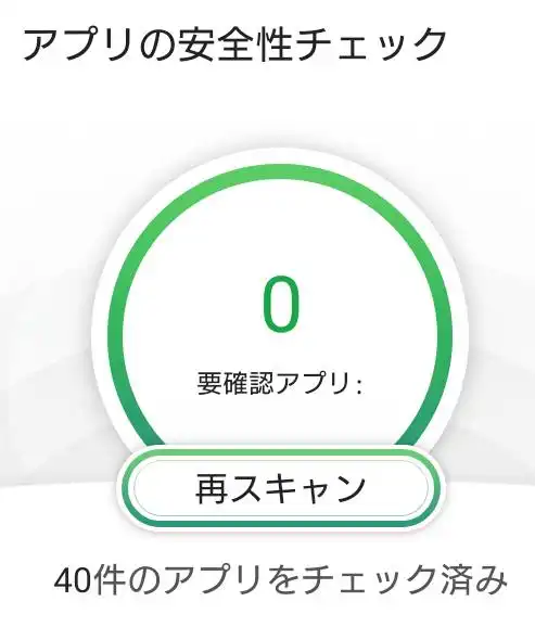 安全性の確認機能