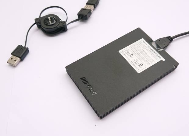 外付けのSSDの接続