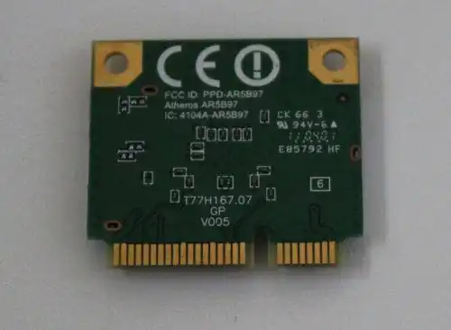 内蔵無線LANワイヤレスカード