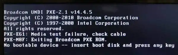 No bootale device