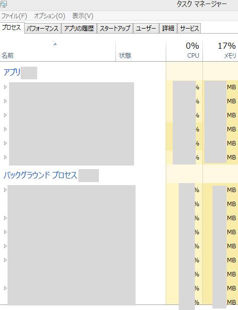 タスクマネージャ