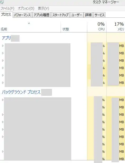 タスクマネージャ
