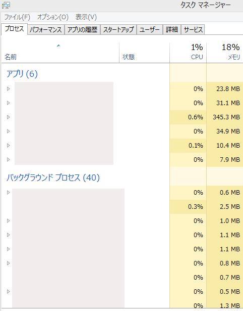 タスクマネージャー