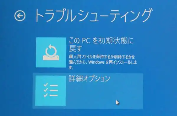 詳細オプション