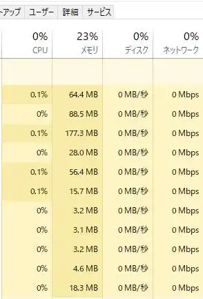 タスクマネージャー