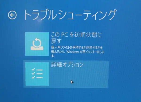詳細オプション