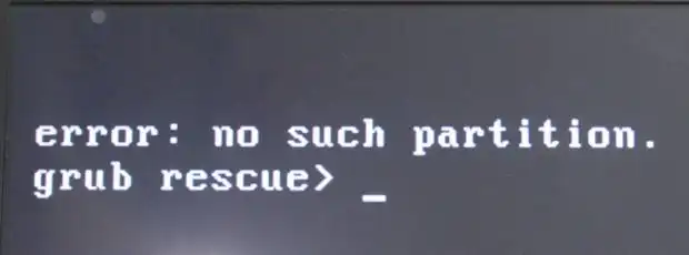 no such partition no such partition