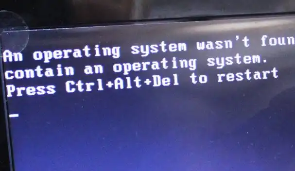 黒い背景の画面