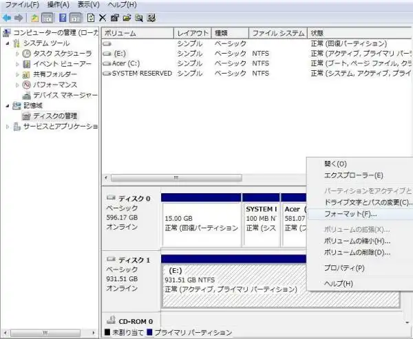 フォーマット
