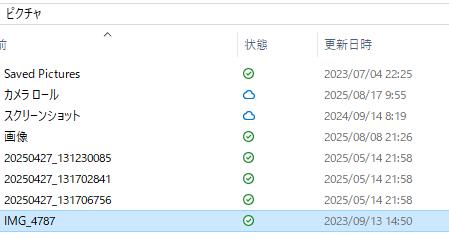 切り取りで移動したファイル 切り取りで移動したファイル