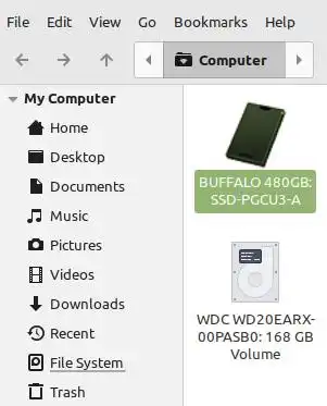 フォルダーを開く フォルダーを開く