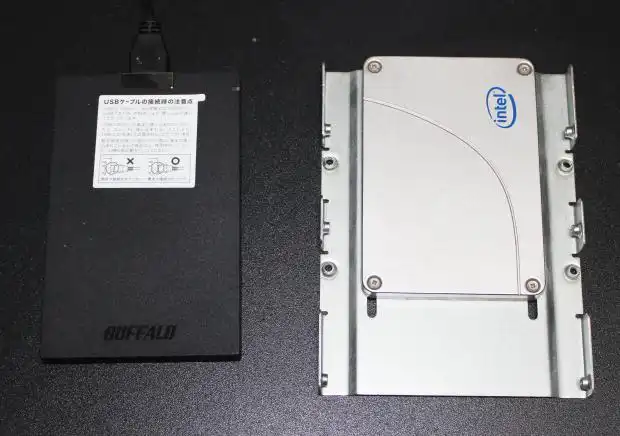 PC内蔵とポータブルのSSD