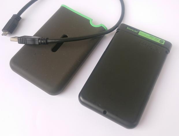 Transcendのポータブルハードディスク