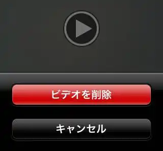 ビデオ動画の削除