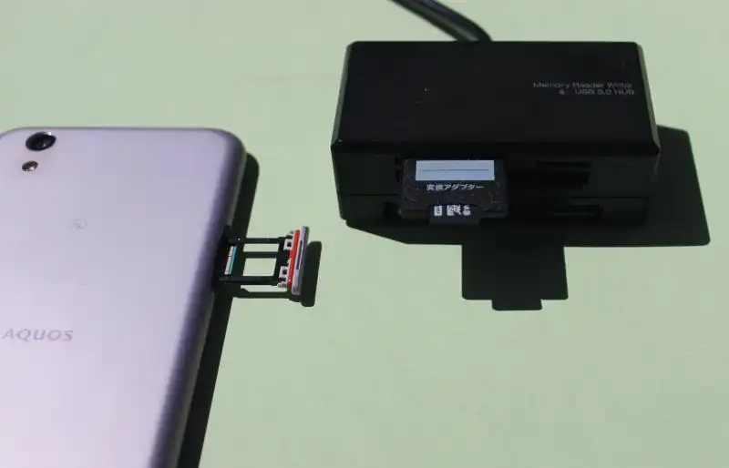 SDメモリーカードの読み込み