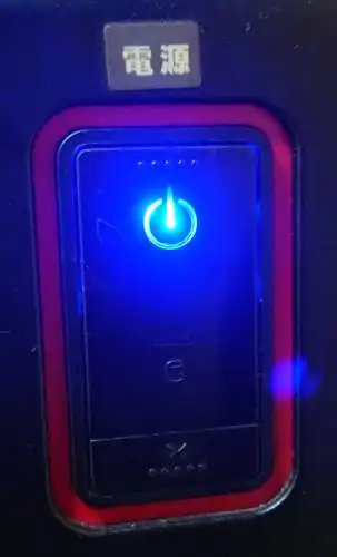 電源のランプ