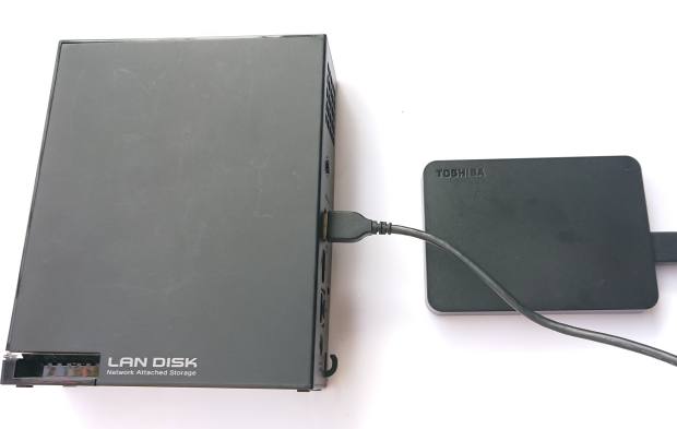 外付けHDDの接続 外付けHDDの接続