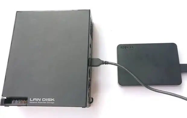 外付けHDDの接続