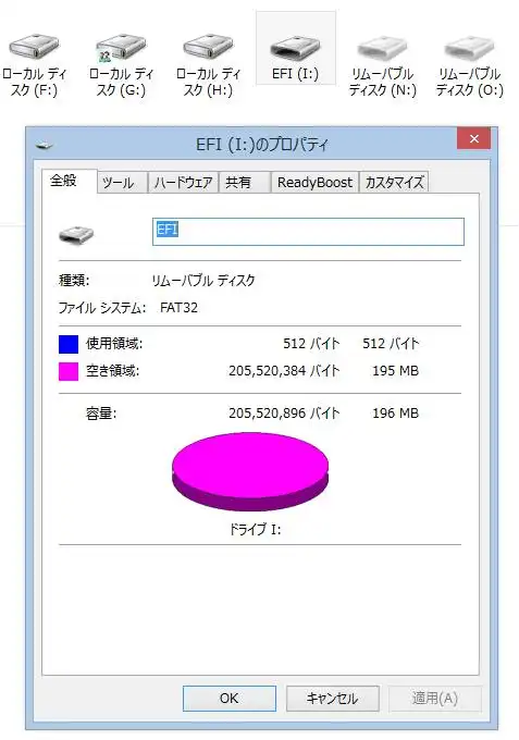 フォーマット後