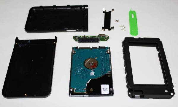 外付けHDDケースのパーツ
