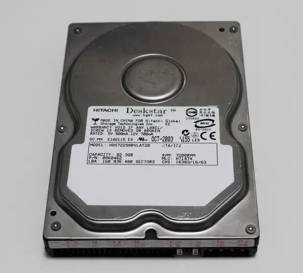 IDEのハードディスク
