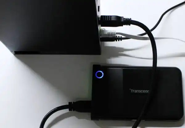 NASと外付けHDDの接続