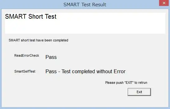 チェックの完了