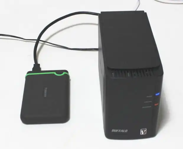 外付けHDDの接続