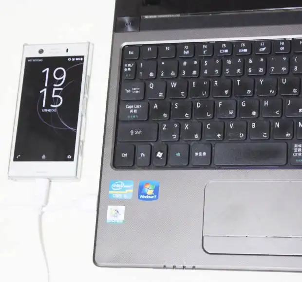 Xperiaのスマートフォンをパソコンに同期